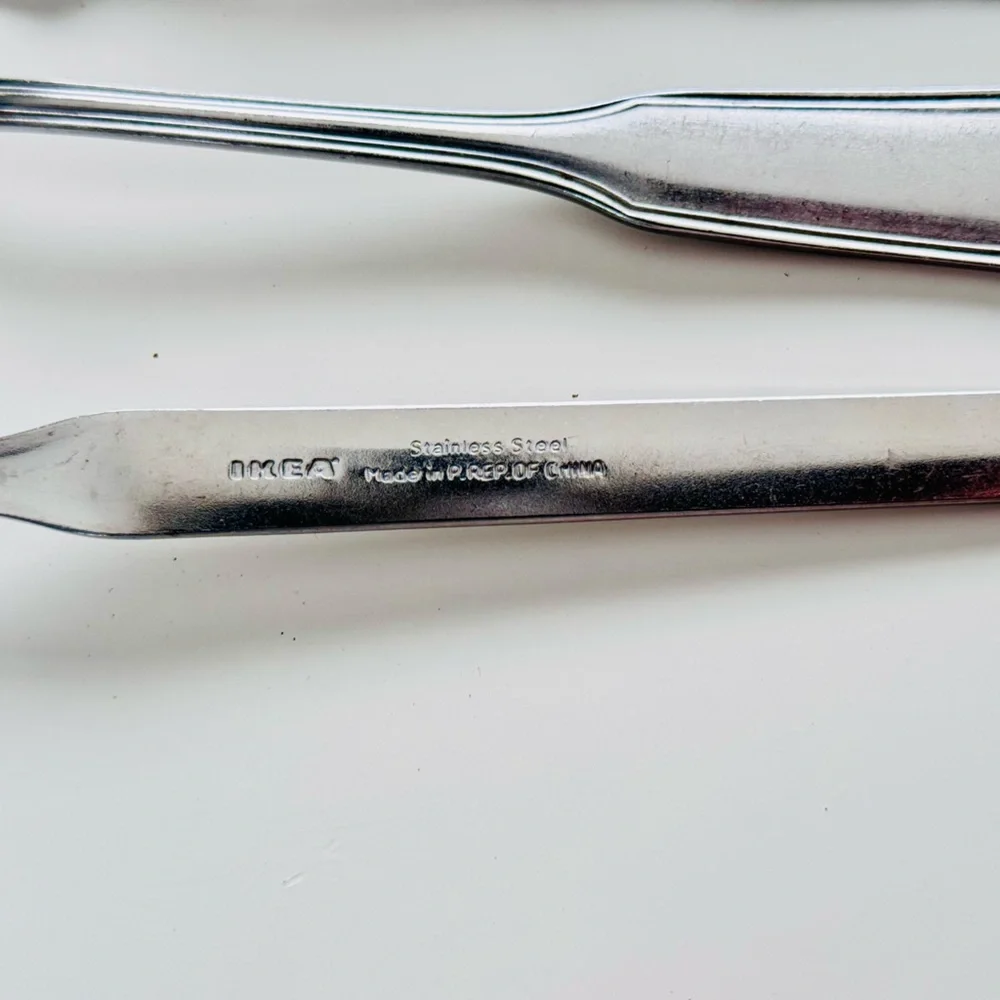 IKEA Silver Stainless Steel Flatware Set 9 Pc Silverware Fork Spoon Knife